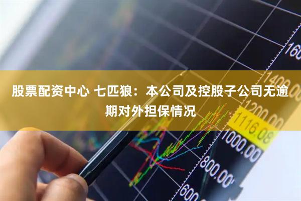 股票配资中心 七匹狼：本公司及控股子公司无逾期对外担保情况